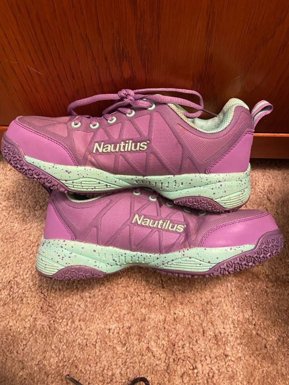 Nautilus Steel Toes - Purple with Mint Accent Shoes